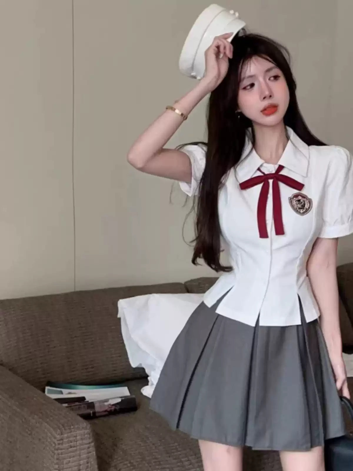 ชุดเครื่องแบบจังค์ชั่นเจเคจากสถาบันอังกฤษ และอังกฤษชุดเดรสจาก Disney ชุดสำหรับผู้หญิงสองคน